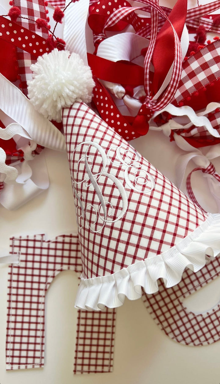 Red and White Windowpane