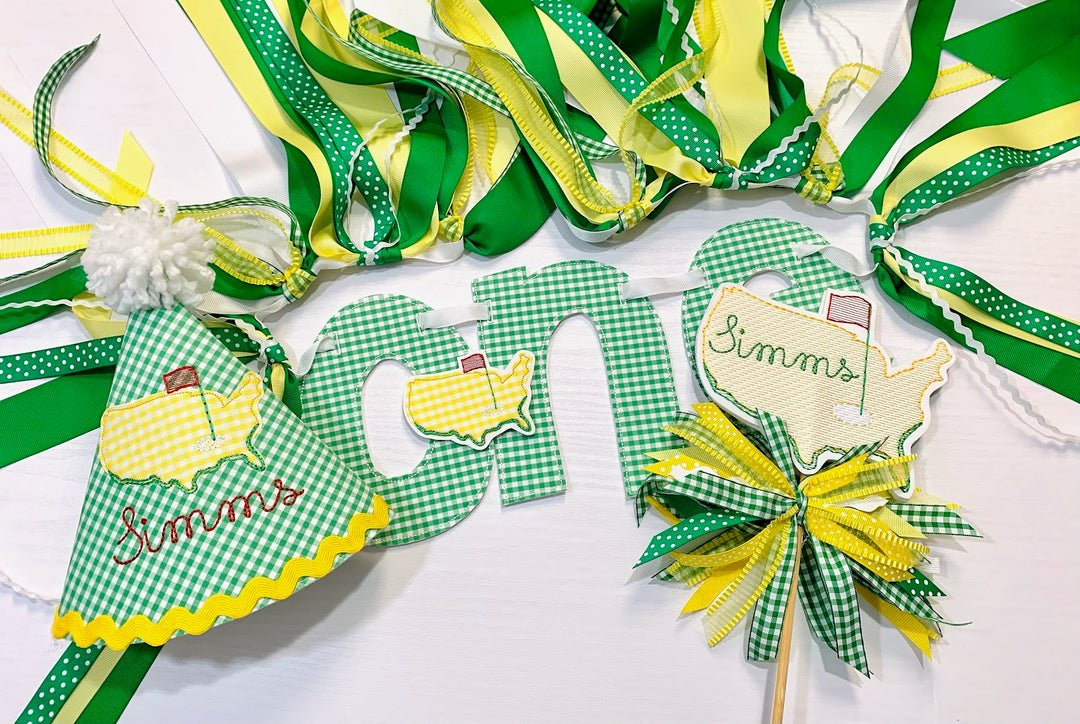 Golf Cake Topper and ONE Banner