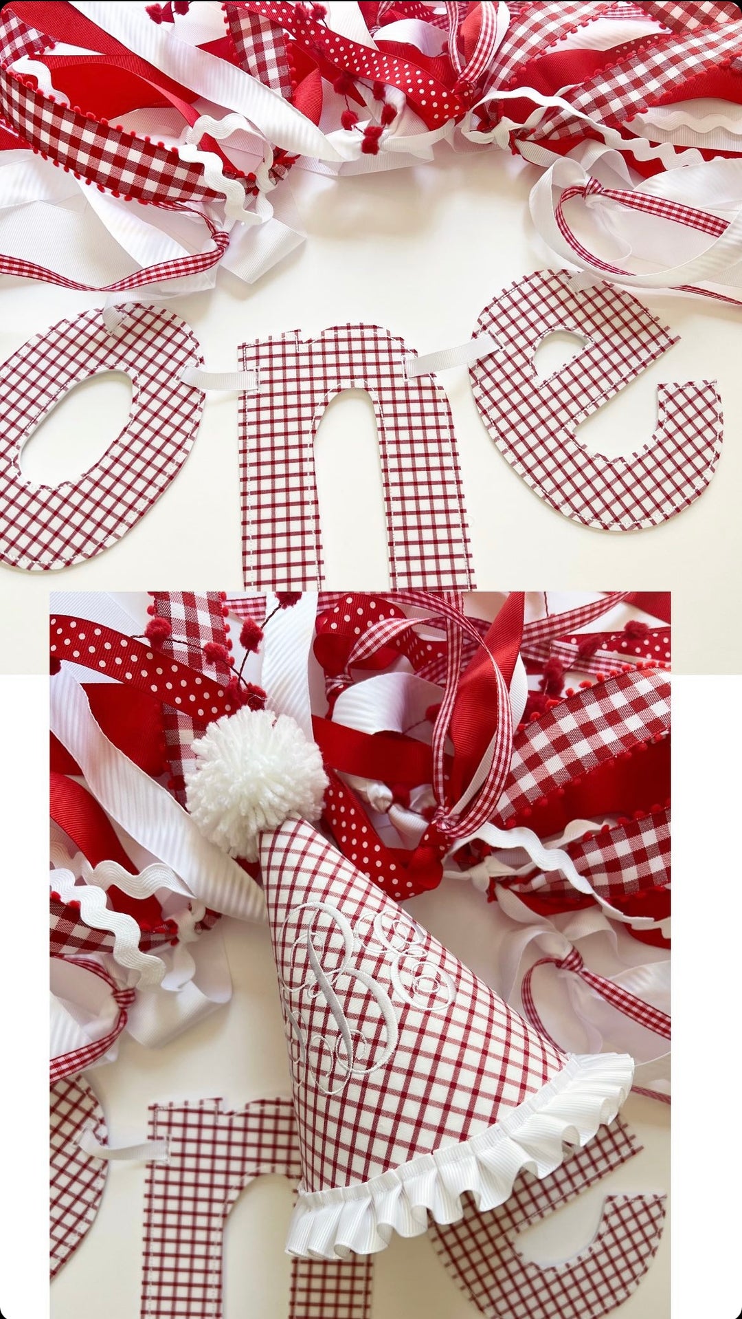 Red and White Windowpane