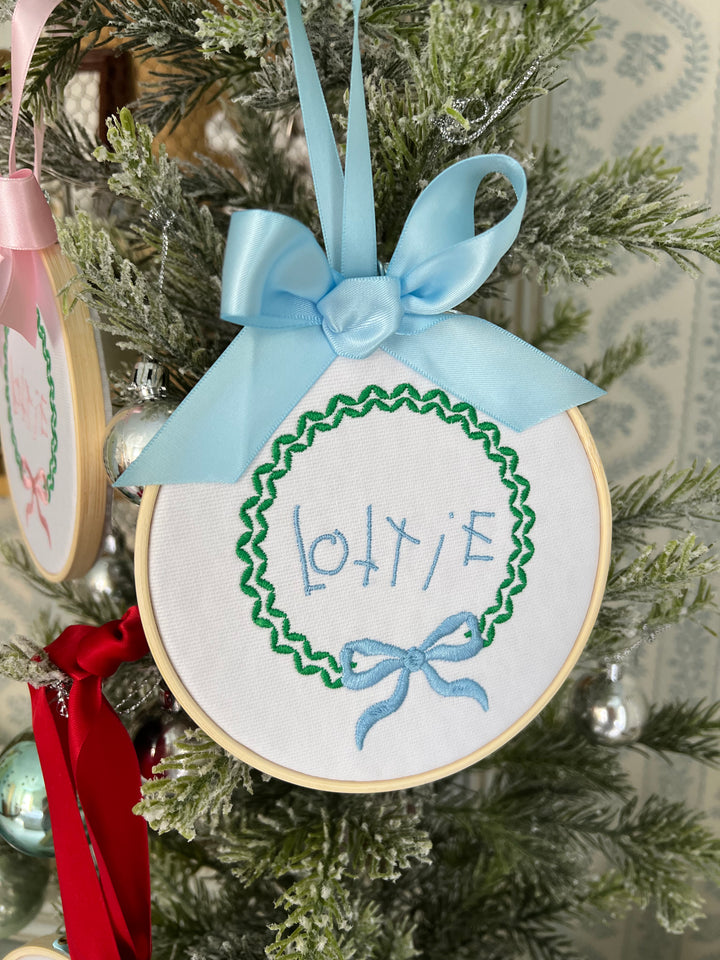 Christmas Wreath Handwritten Ornament