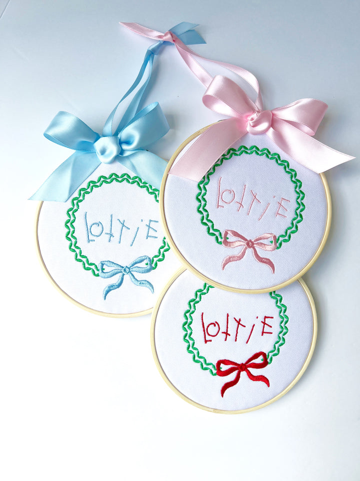 Christmas Wreath Handwritten Ornament