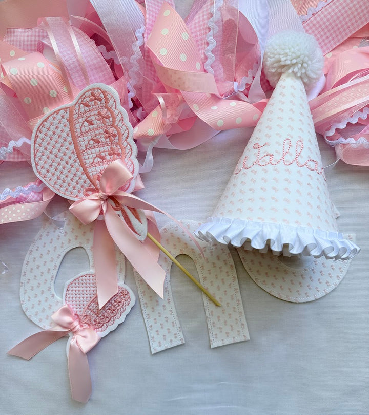Baby Bonnet Birthday Set