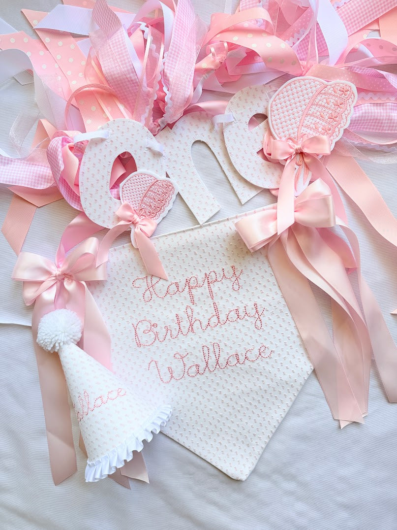 Baby Bonnet Birthday Set