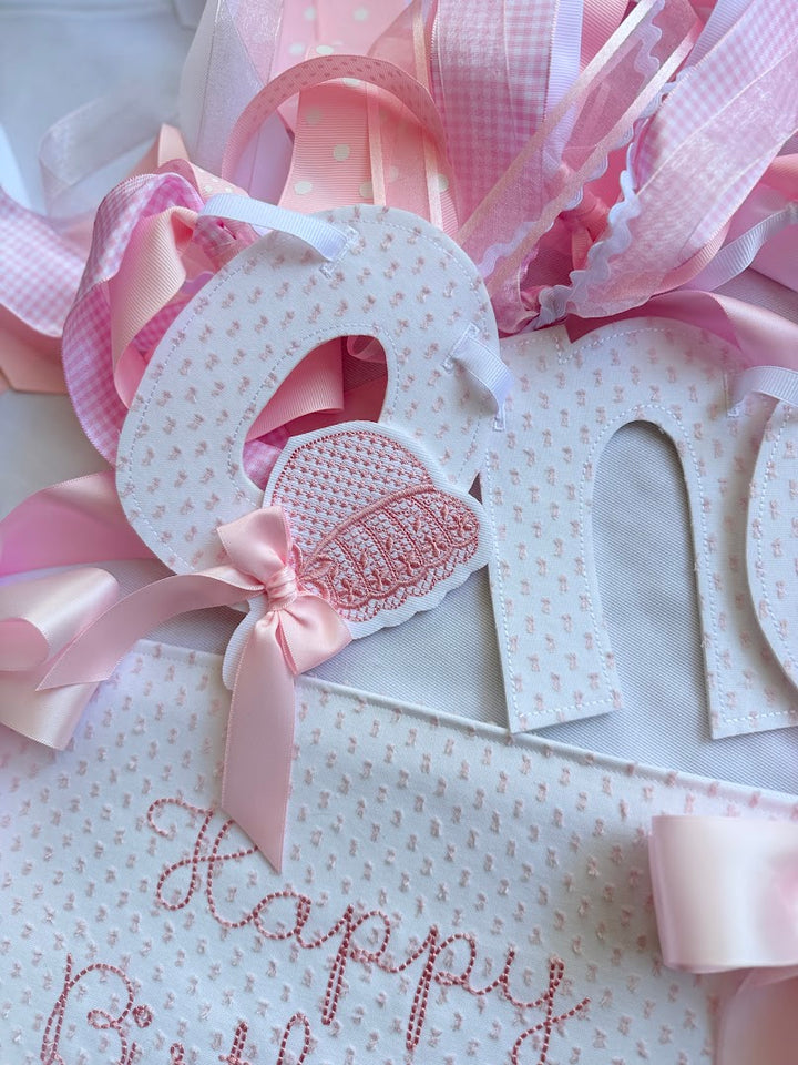 Baby Bonnet Birthday Set