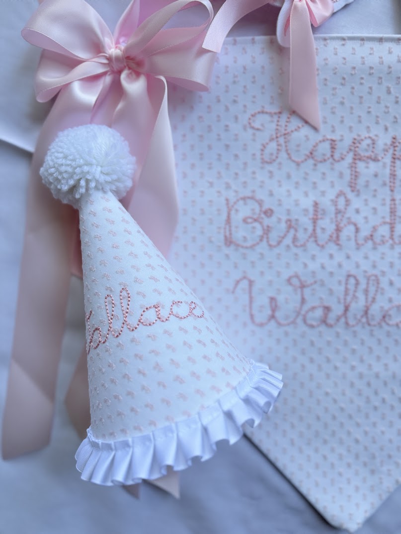 Baby Bonnet Birthday Set