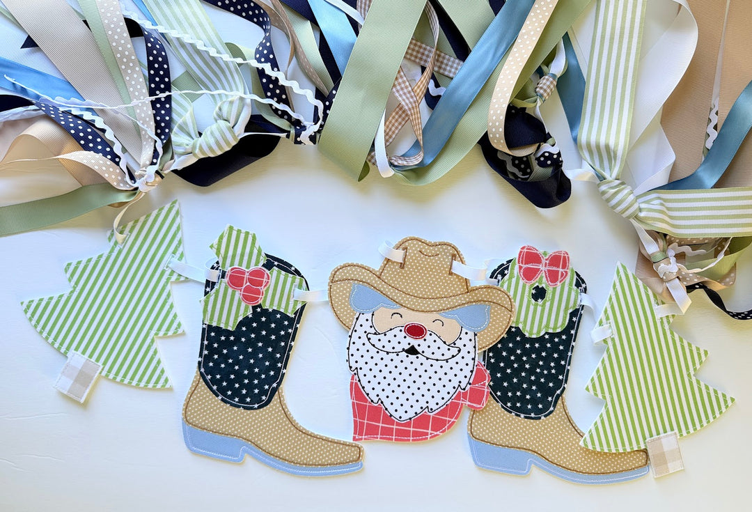 Santa Cowboy Banner