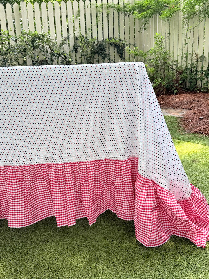 Red, Whtie and Blue Tablecloth