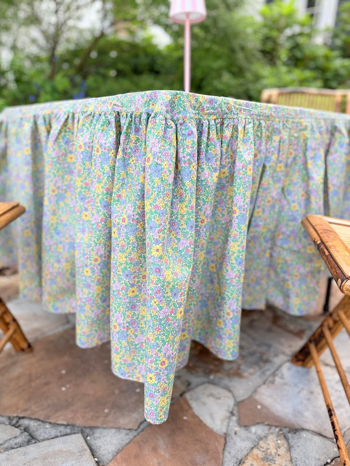 Midi Ruffle Tablecloth in Liberty Liberty Everlasting Arley Rose