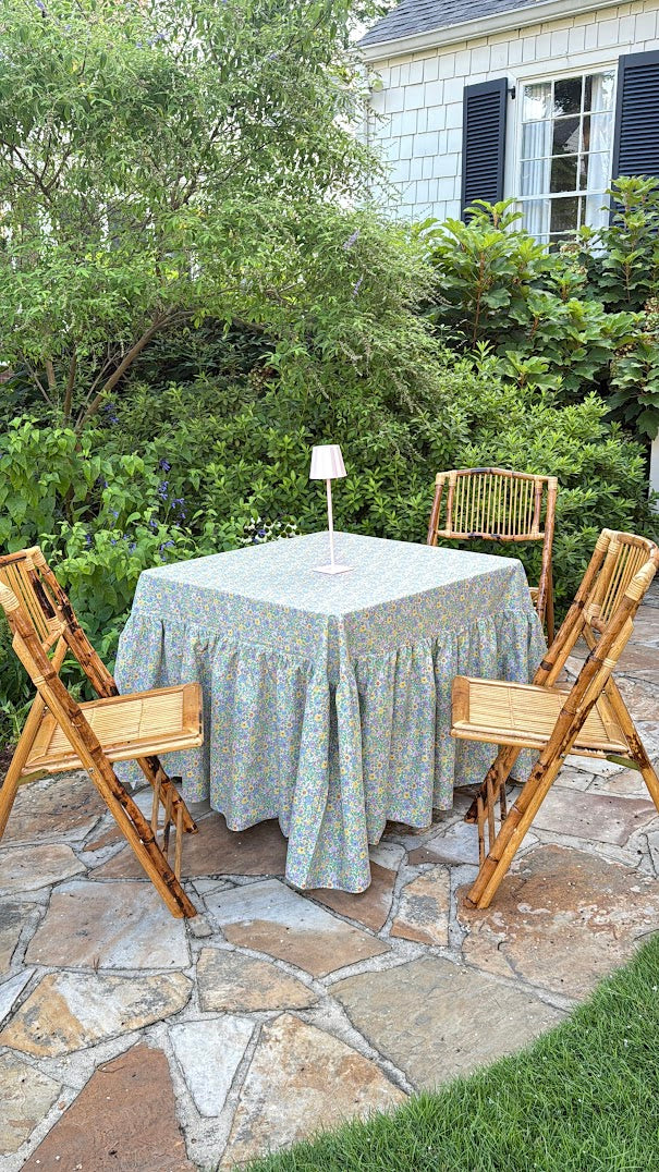 Drop Ruffle Tablecloth in Liberty Everlasting Arley Rose