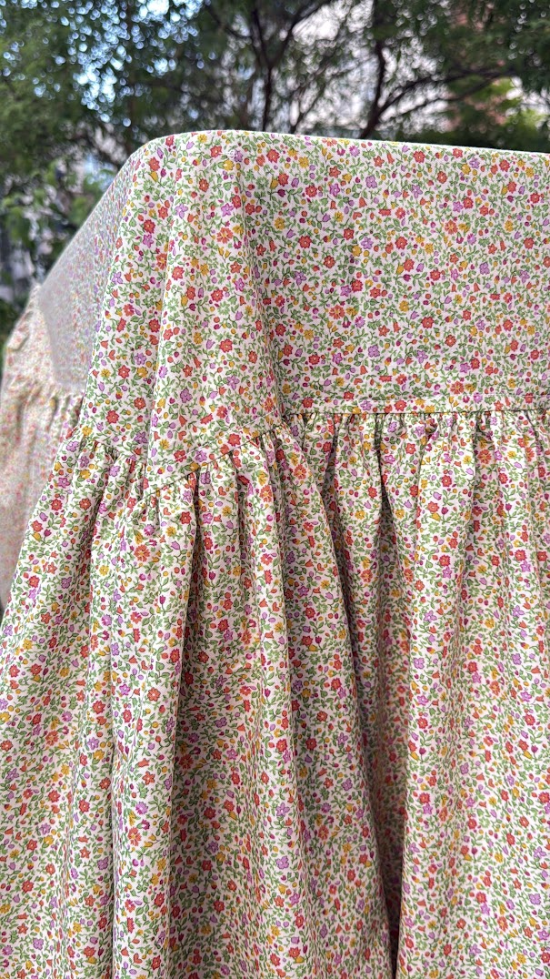 Drop Ruffle Tablecloth in Everlasting Posy Haze
