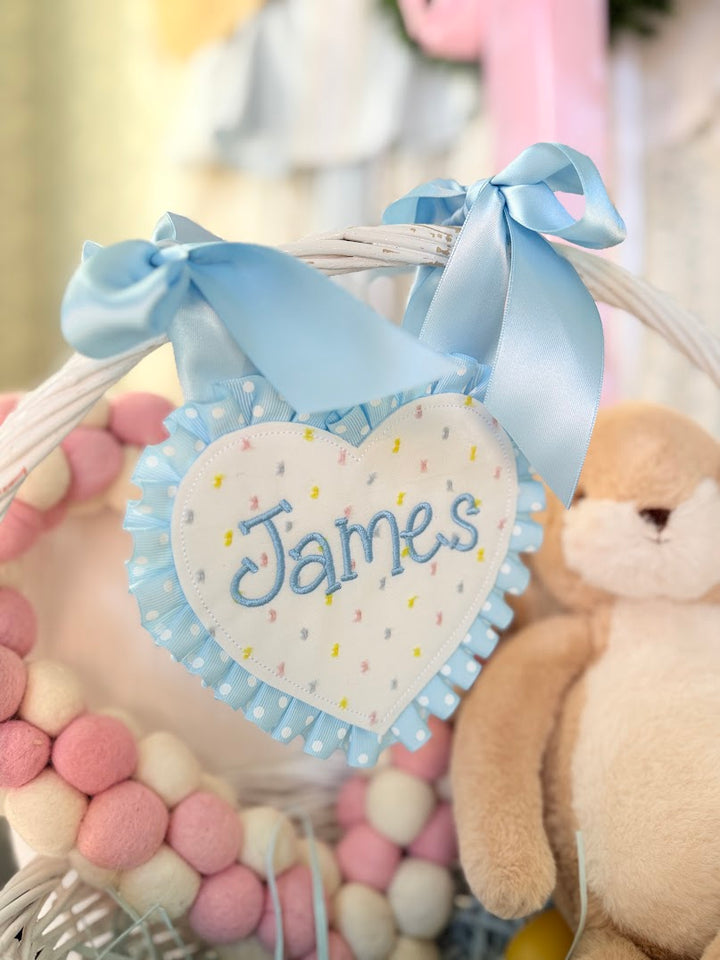 Pastel Dot Heart Tags