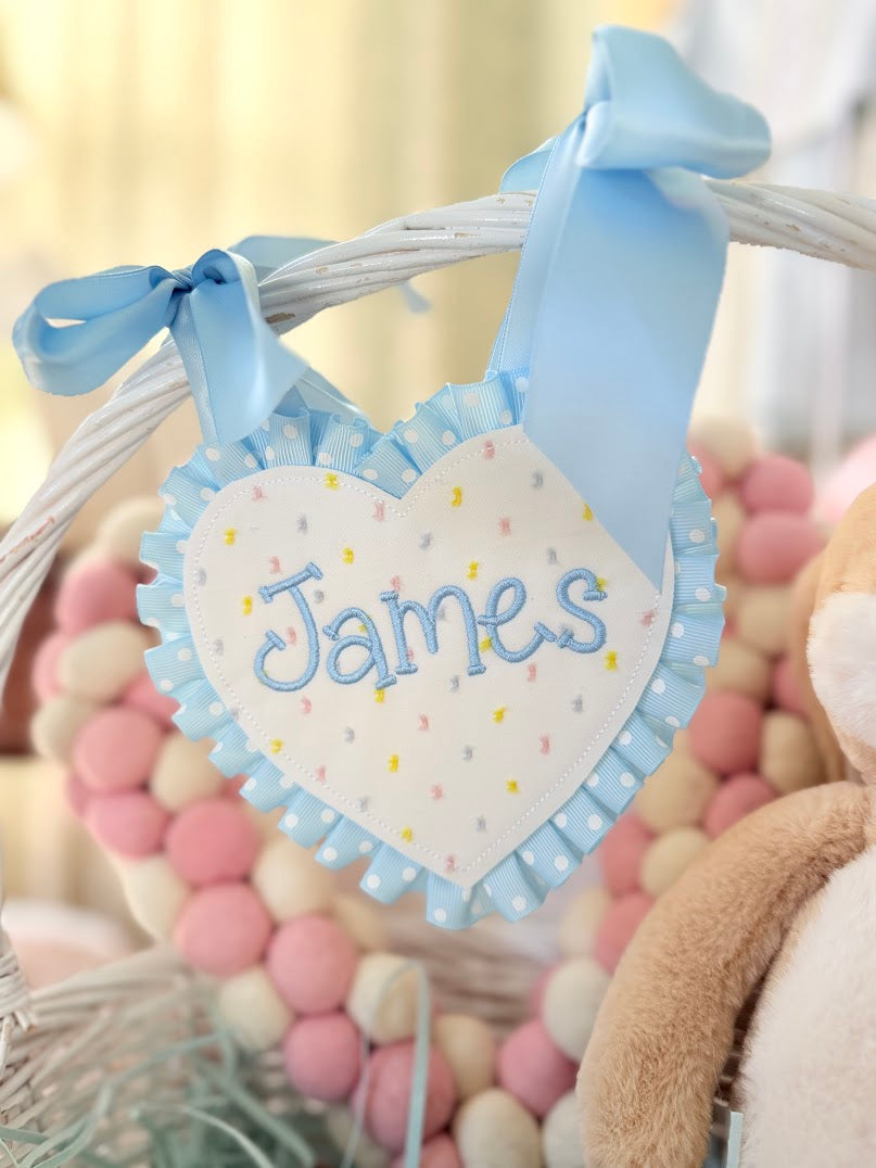 Pastel Dot Heart Tags