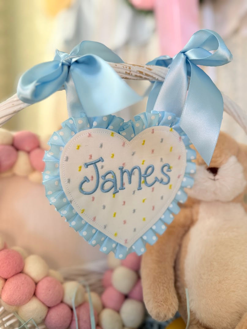 Pastel Dot Heart Tags