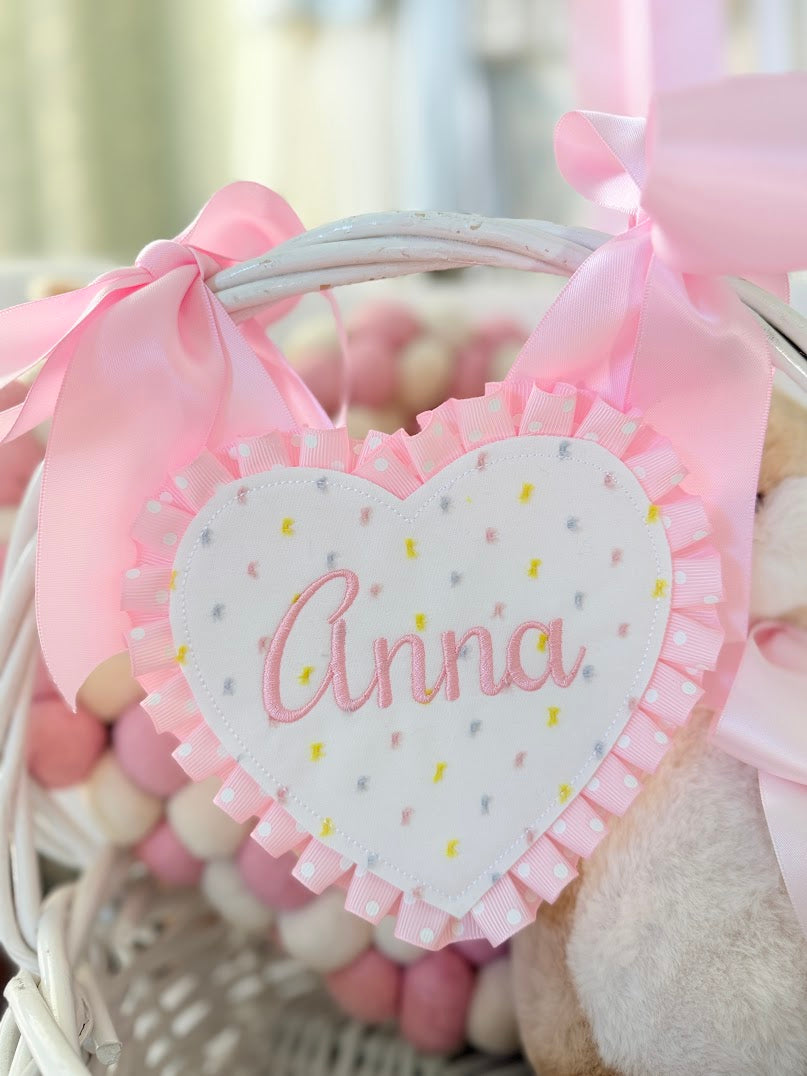 Pastel Dot Heart Tags