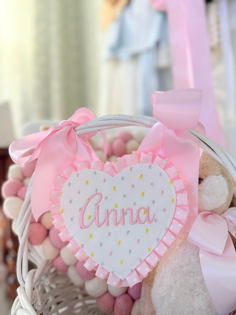 Pastel Dot Heart Tags