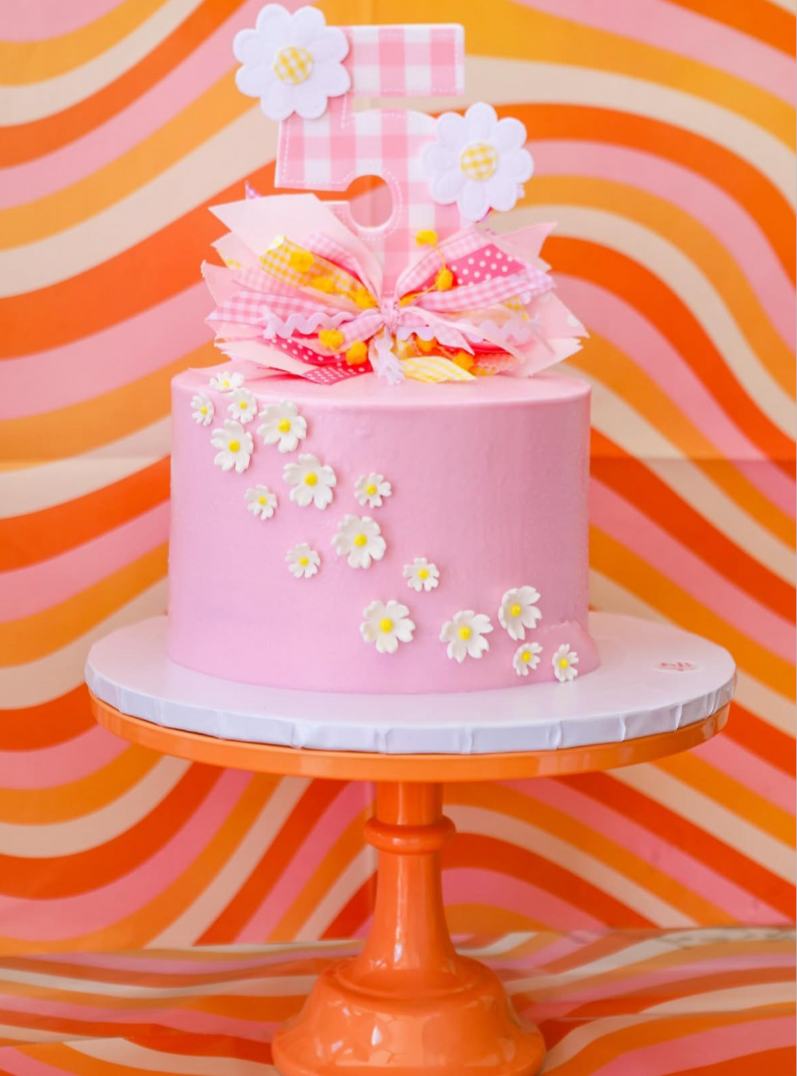 Groovy Number with Daisies