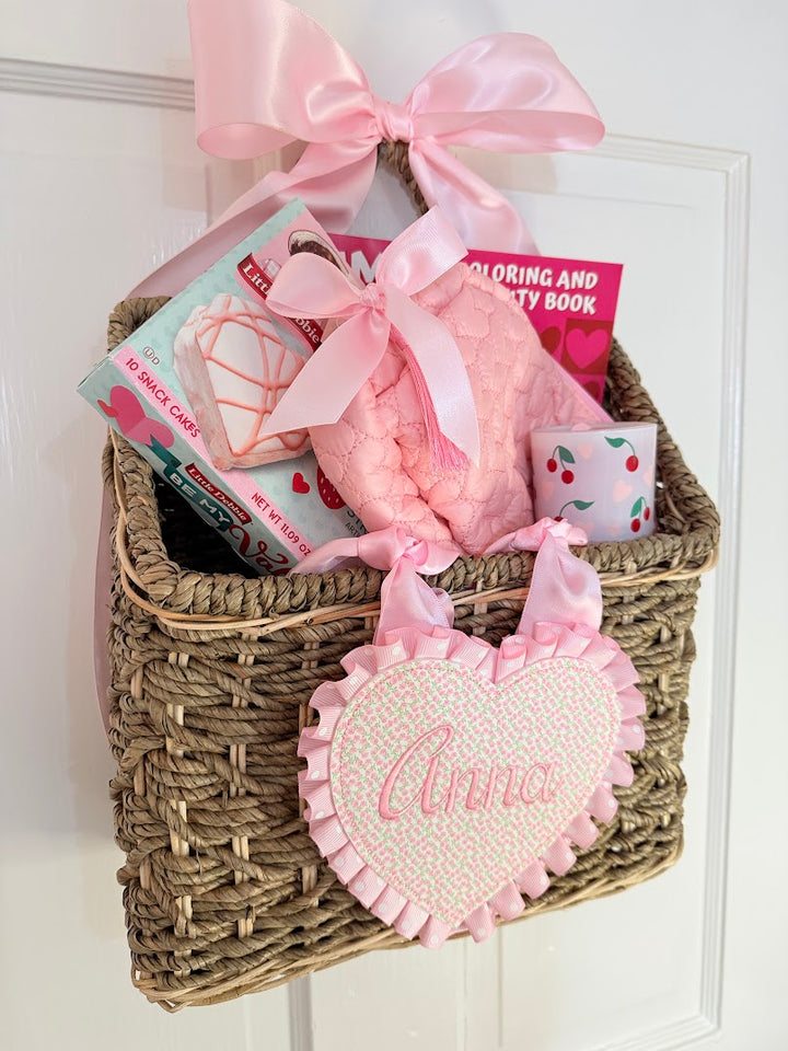 Floral Heart Tag with Ruffle