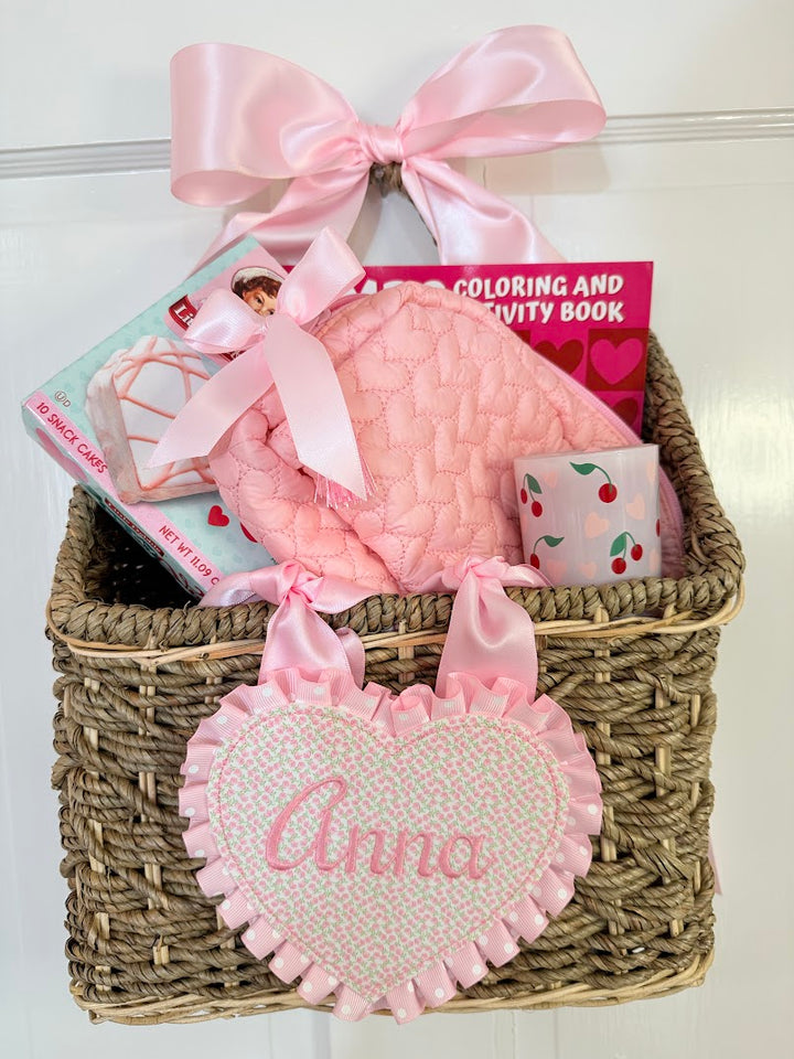 Floral Heart Tag with Ruffle