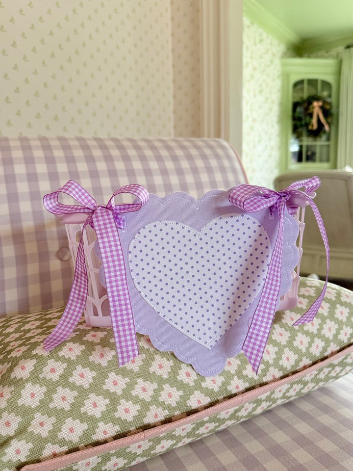 Lavender Heart Tag - comes in other colors
