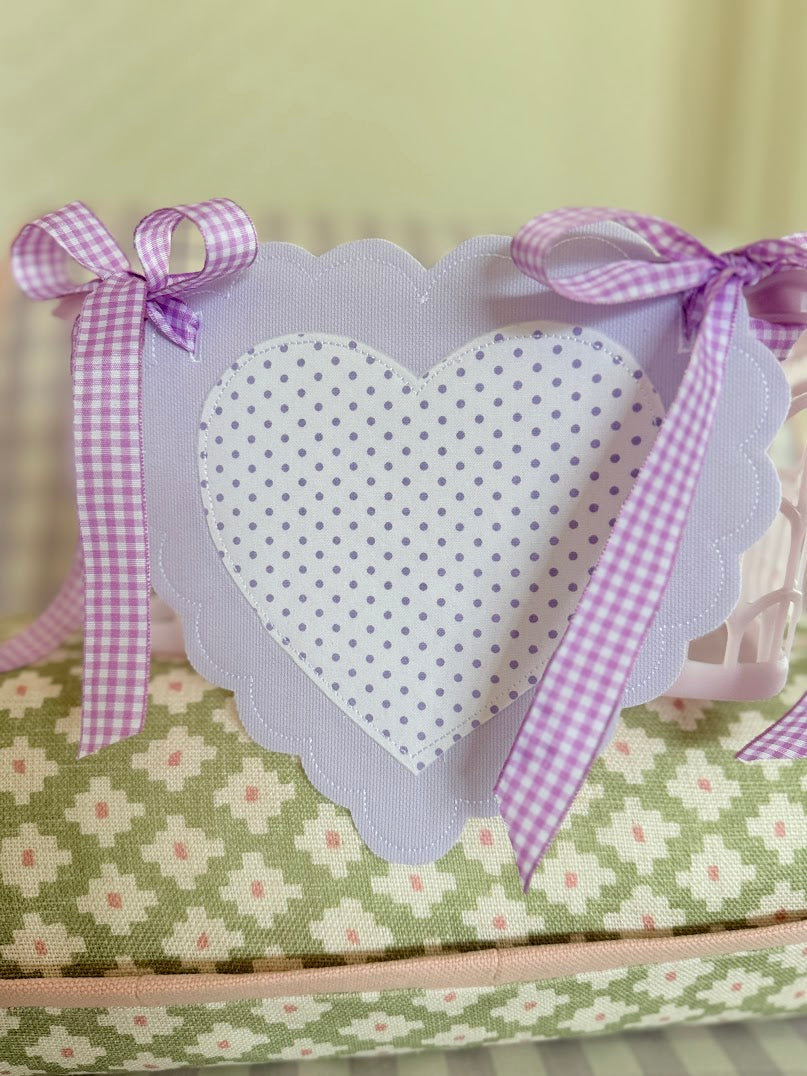 Lavender Heart Tag - comes in other colors