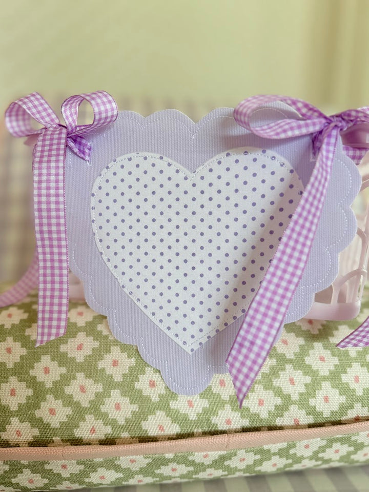 Lavender Heart Tag - comes in other colors