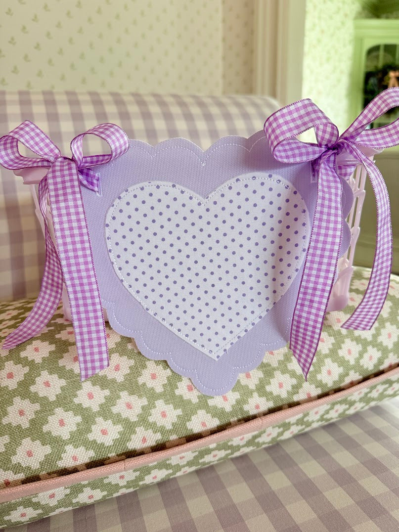 Lavender Heart Tag - comes in other colors
