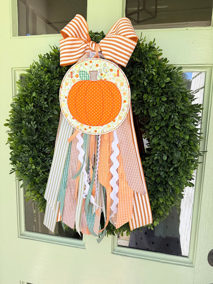 Pumpkin Wreath Bow