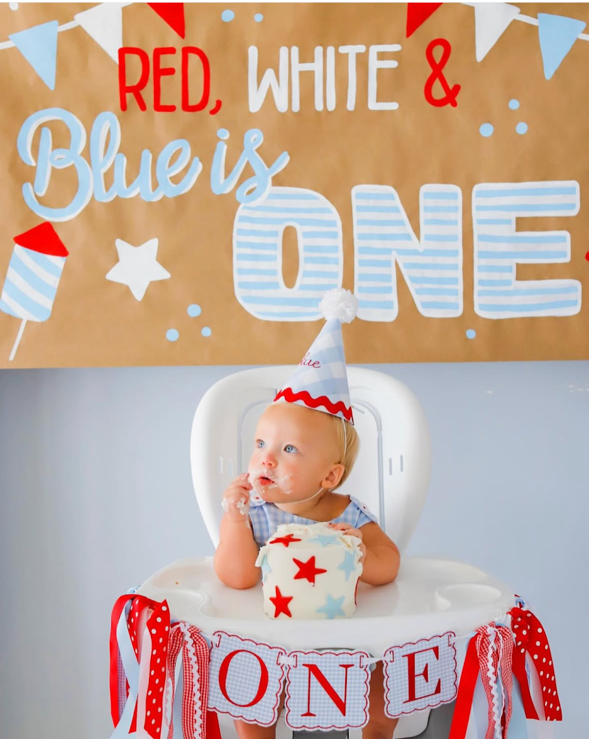 Red, White and Blue Birthday Set