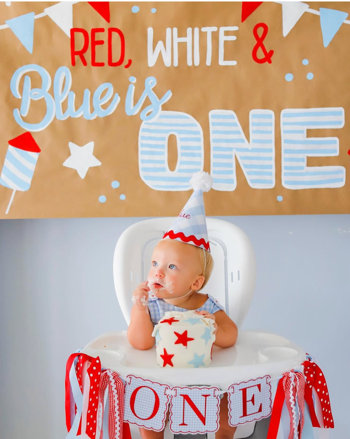 Red, White and Blue Birthday Set