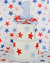 Red, White and Blue Birthday Set
