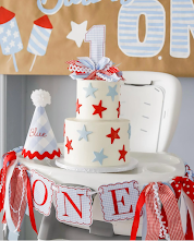 Red, White and Blue Birthday Set