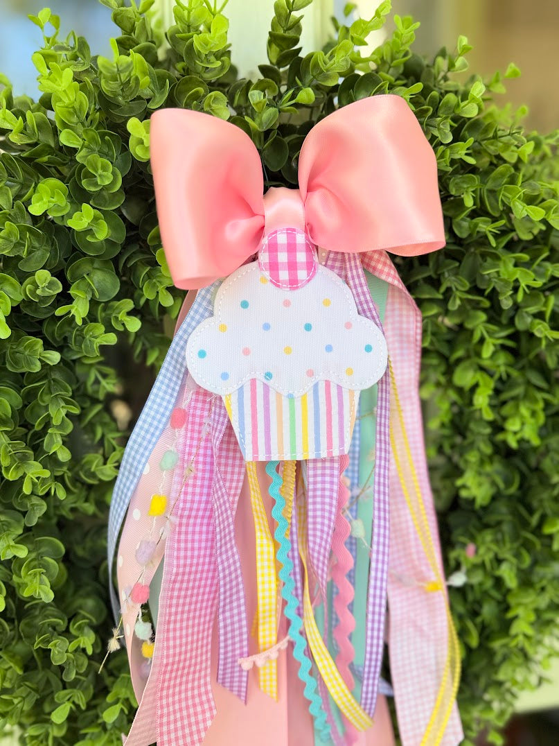 Birthday Wreath Bow with Streamers