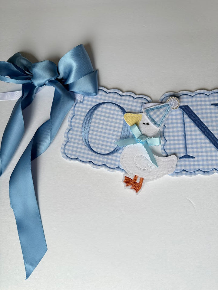 Scalloped Square ONE Birthday Set with Add On