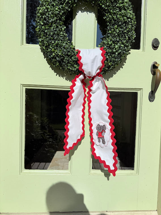 White and Red Sash