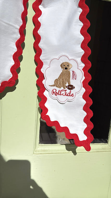 White and Red Sash