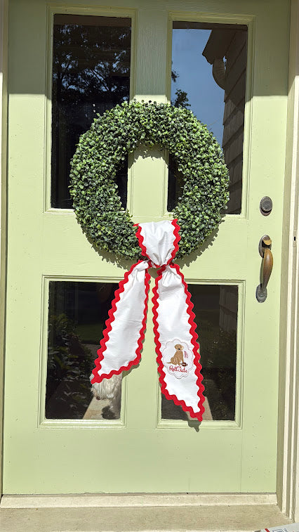 White and Red Sash
