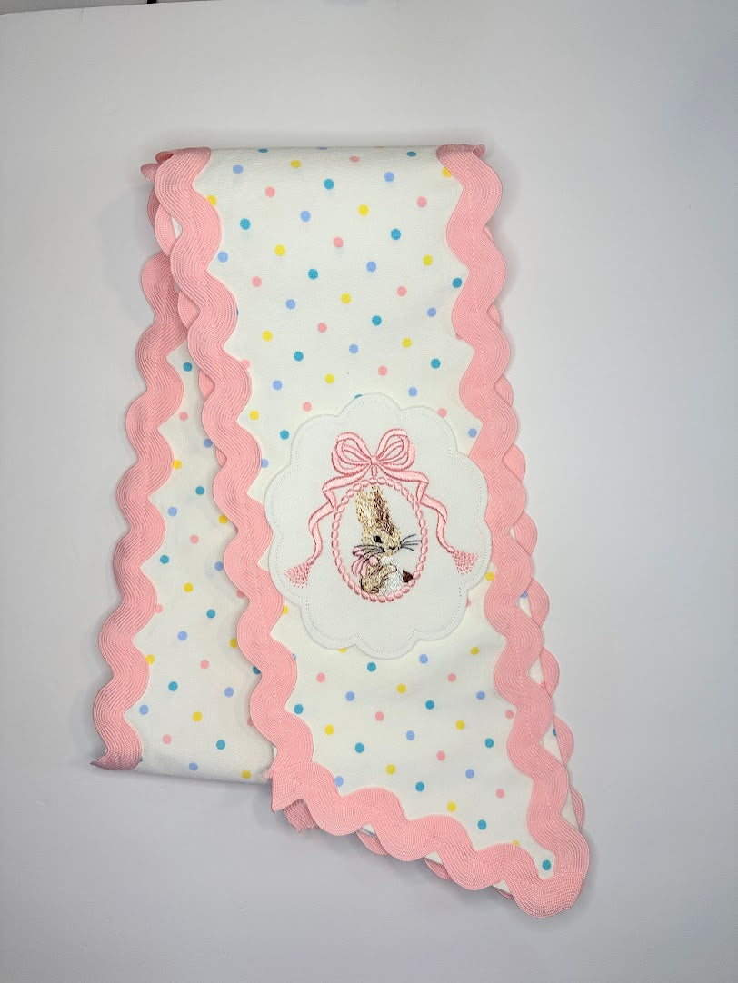 Easter Sash in Pastel Dot with Bunny