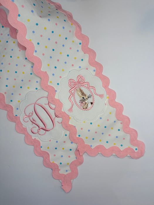 Easter Sash in Pastel Dot with Bunny