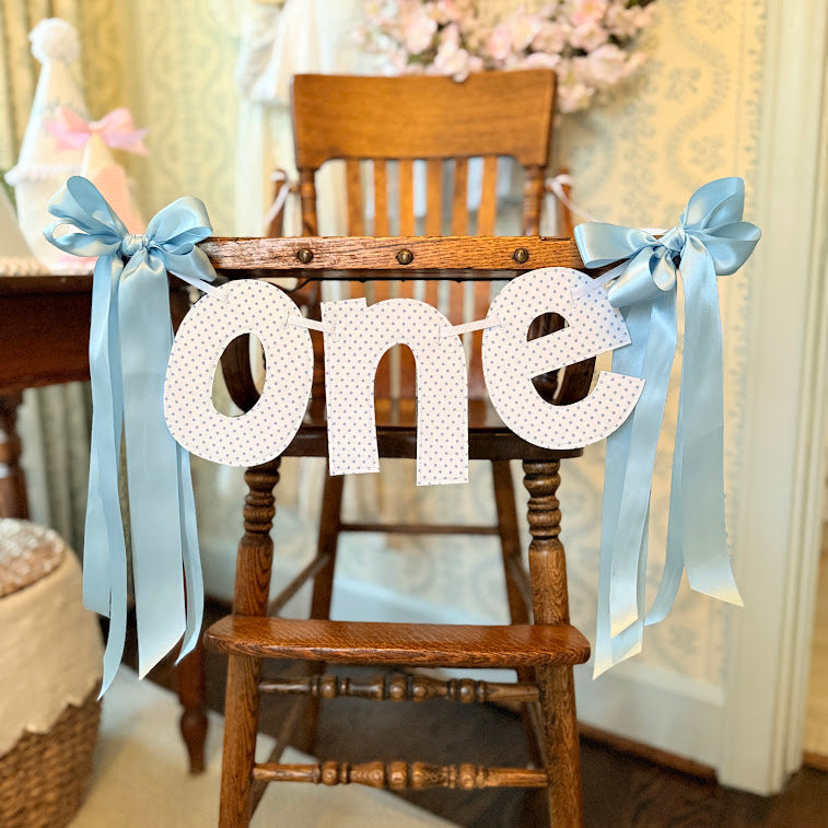 Blue Dot ONE High Chair Banner