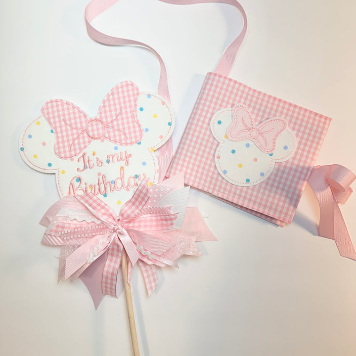 Pastel Dot Minnie Set with Autograph Book