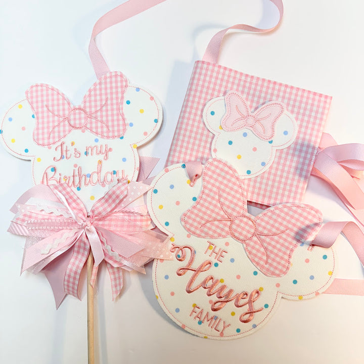 Pastel Dot Minnie Set with Autograph Book