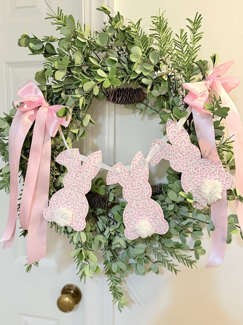 Floral Bunny Banner