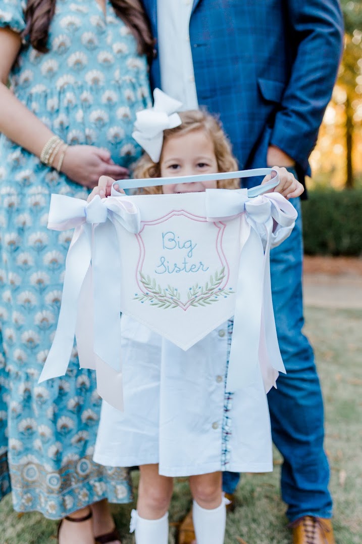 Scalloped Baby Announcement Pendant
