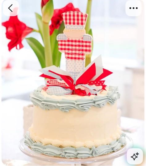 Toy Soldier/Nutcracker Cake Topper