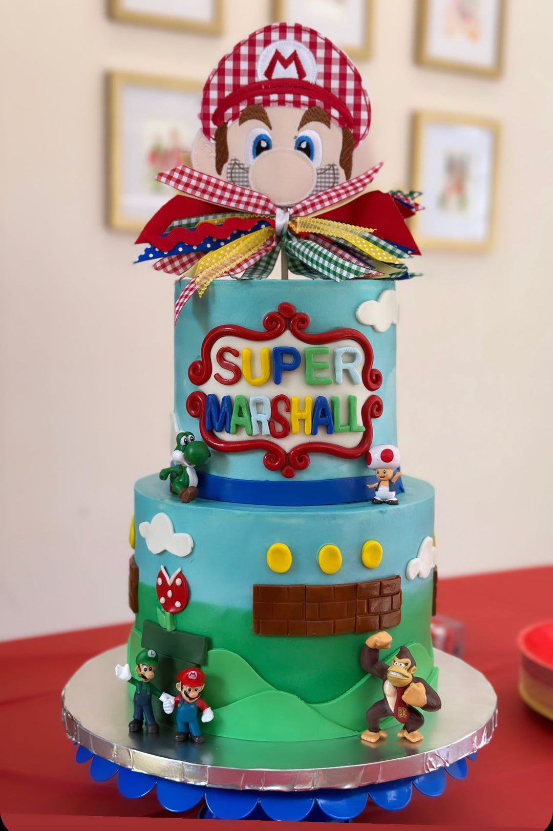 Mario Cake Topper and Banner