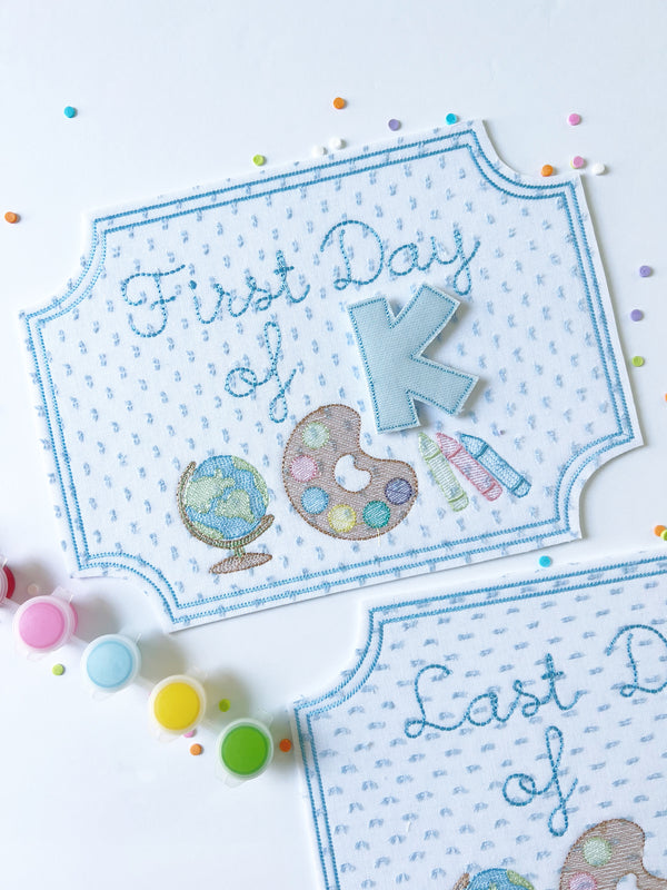 First Day - Last Day Back to School Plaque