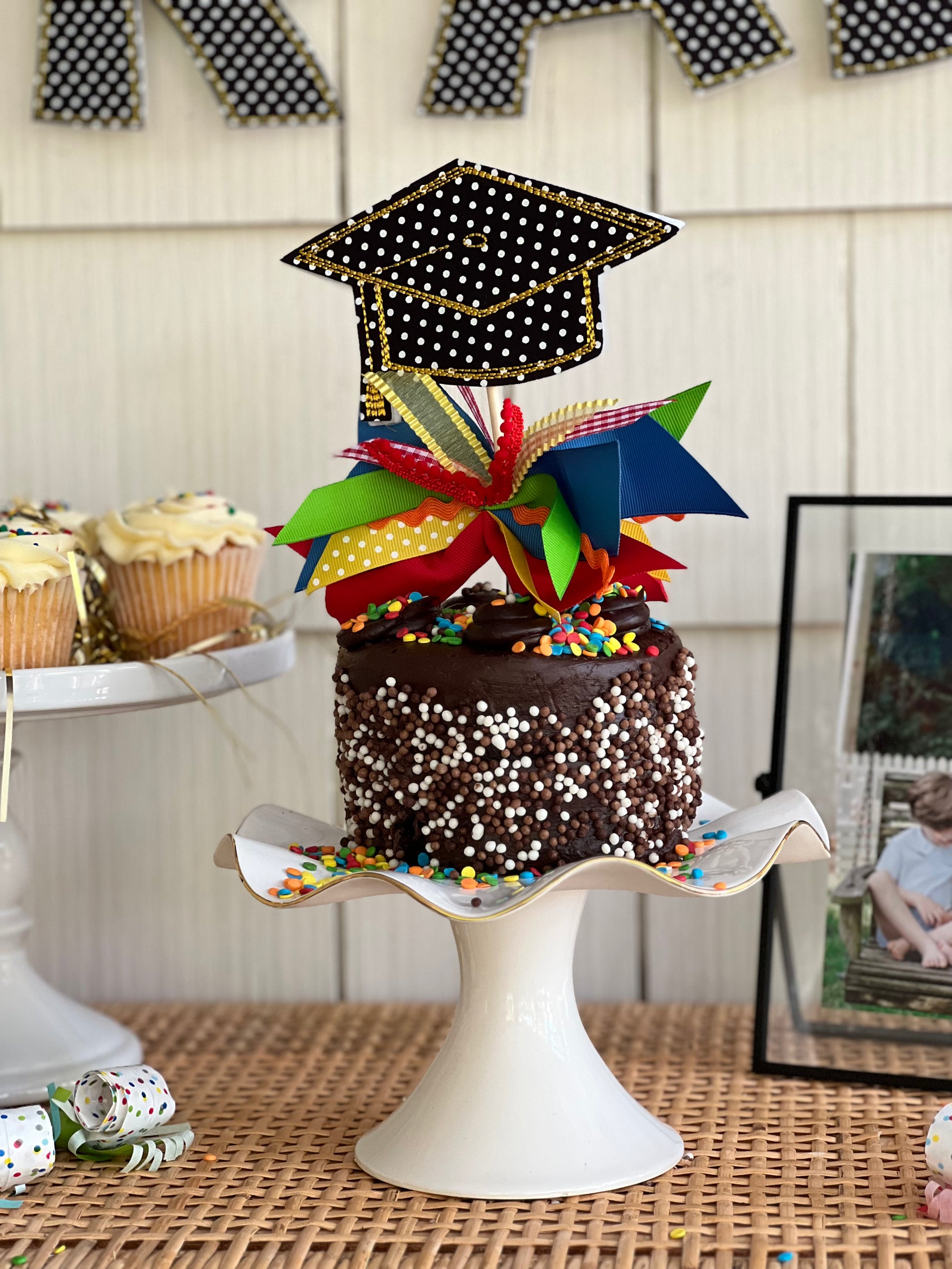 Congrats Grad 2024 Cake Topper, Happy Graduaton Cake Topper, Graduaton Cake Topper, Graduaton