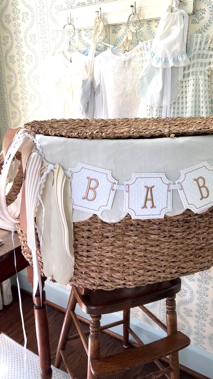 Neutral Baby or Name Banner