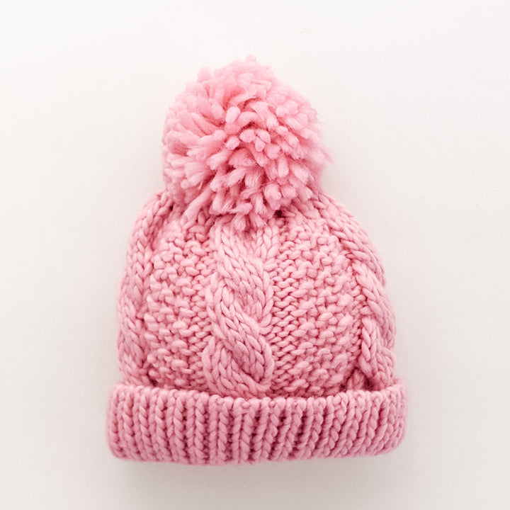 Cable Peony Beanie