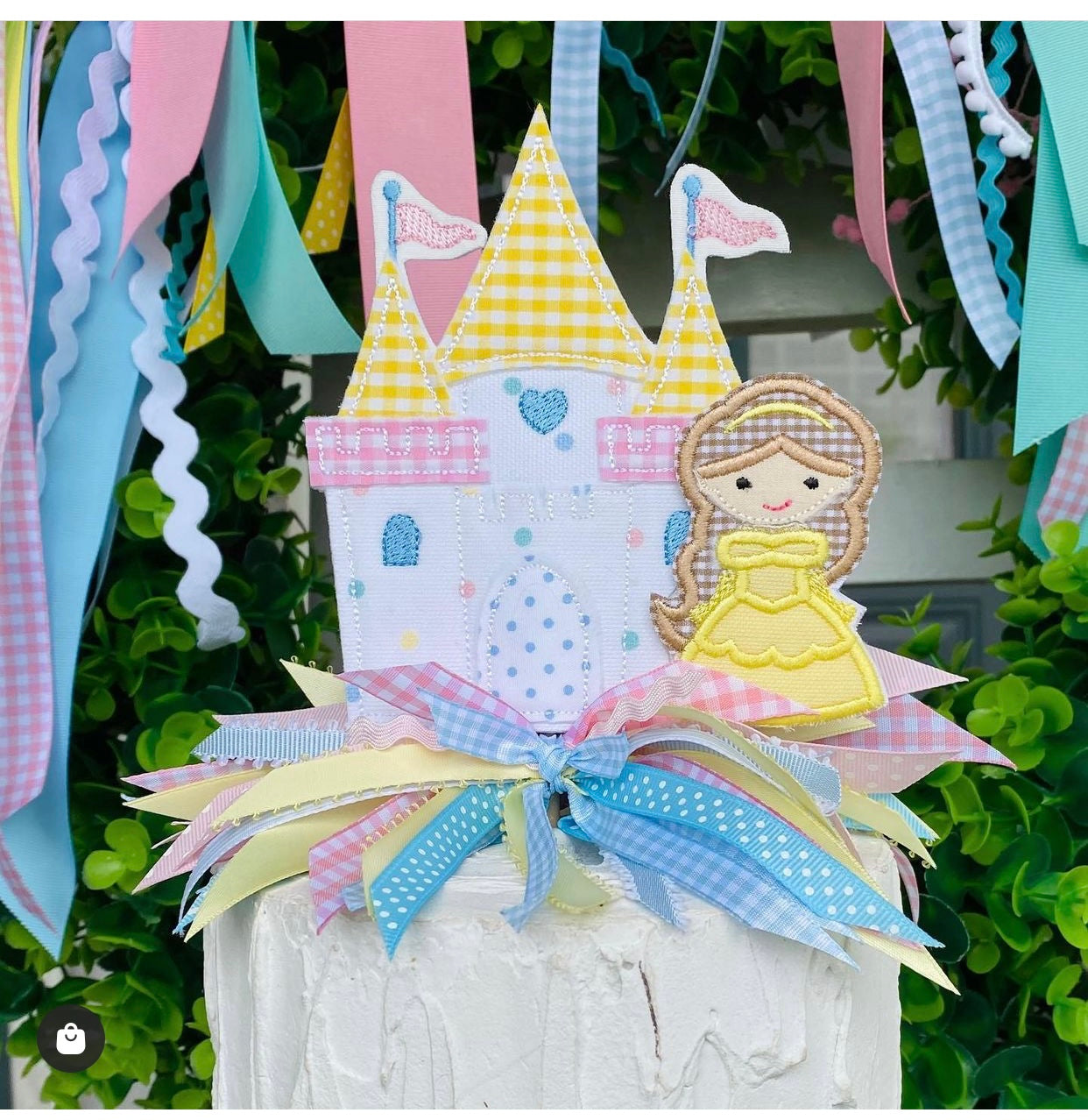 Castle with Princess Cake Topper